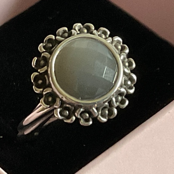 Pandora Silver and Black Ring - Picture 3 of 8